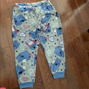 Eeyore Disney plush pajama pants size XL
